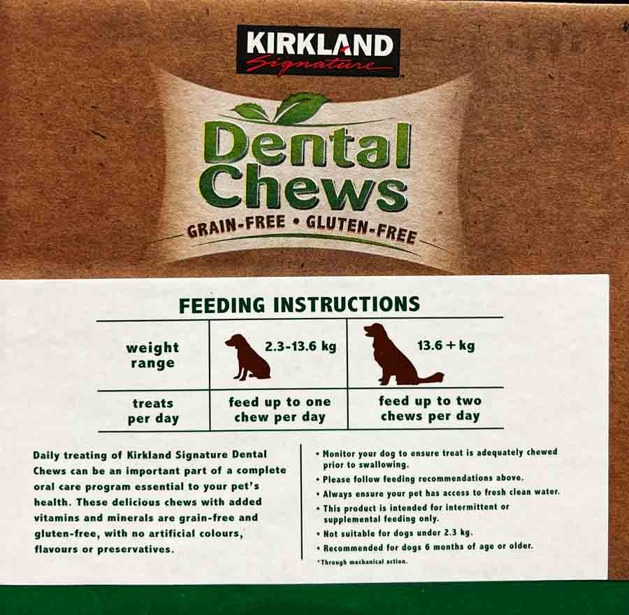 Kirkland Signature Dental Chews, 72 Dog Treats