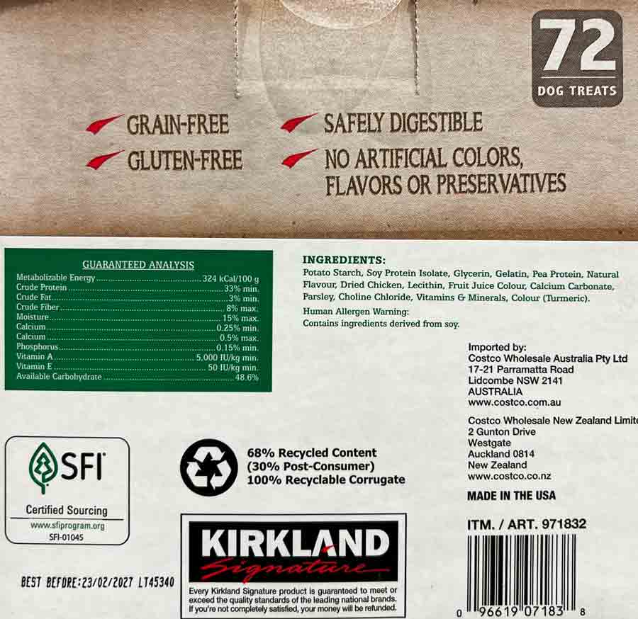 Kirkland Signature Dental Chews, 72 Dog Treats